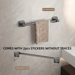 Aluminum Towel Holder Wall Mounted Bathroom Storage Rack