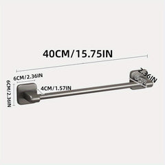Aluminum Towel Holder Wall Mounted Bathroom Storage Rack