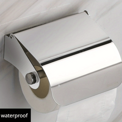Stainless Steel Bathroom Roll Paper Holder Wall Mounted Toilet Paper Holder