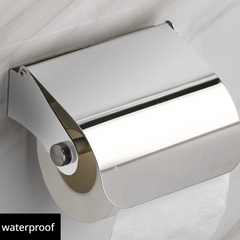 Stainless Steel Bathroom Roll Paper Holder Wall Mounted Toilet Paper Holder