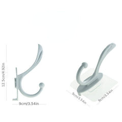 Double Hook Self Adhesive Towel Hanger Bathroom Accessories