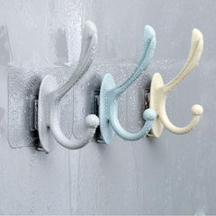 Double Hook Self Adhesive Towel Hanger Bathroom Accessories