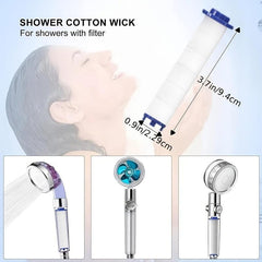6pcs Handheld Shower Head Replacement Filters for Hard Water Removal