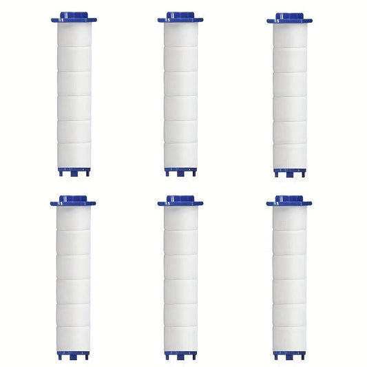 6pcs Handheld Shower Head Replacement Filters for Hard Water Removal