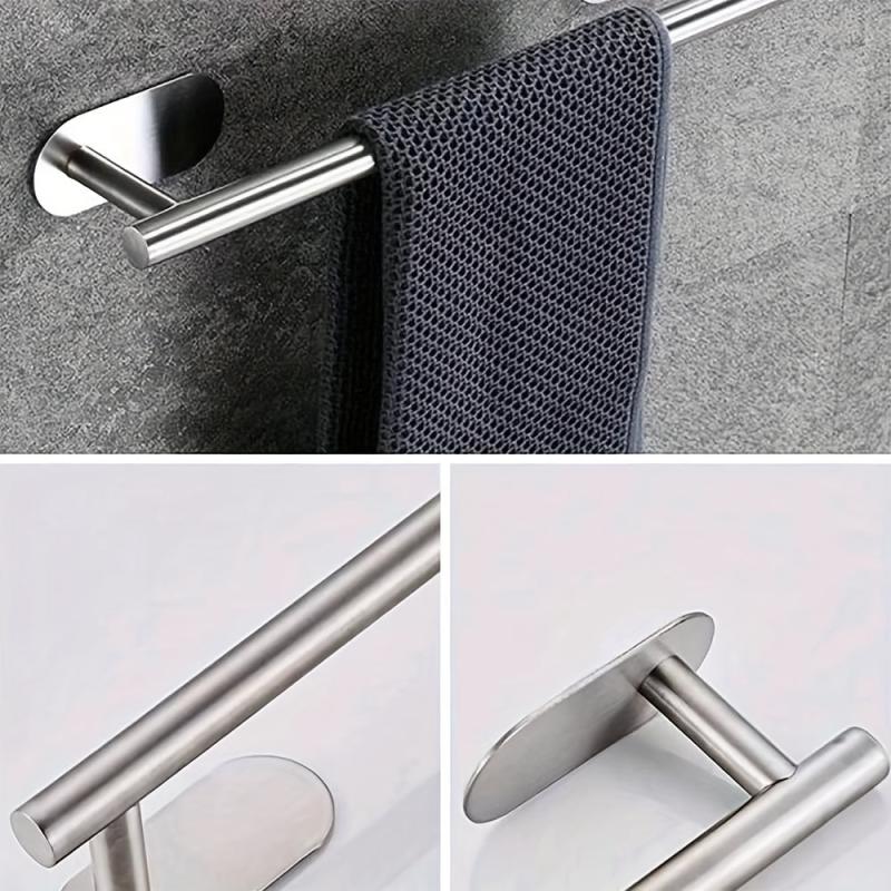 Stainless Steel Shower Towel Rack Wall Mounted Towel Holder