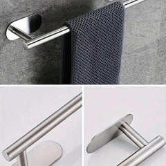 Stainless Steel Shower Towel Rack Wall Mounted Towel Holder