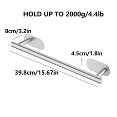 Stainless Steel Shower Towel Rack Wall Mounted Towel Holder