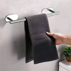 Stainless Steel Shower Towel Rack Wall Mounted Towel Holder