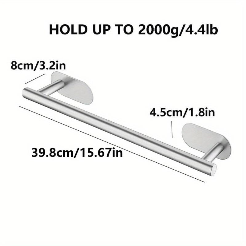 Stainless Steel Shower Towel Rack Wall Mounted Towel Holder