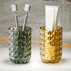 Geometric Textured Mouthwash Cup Bathroom Tumbler