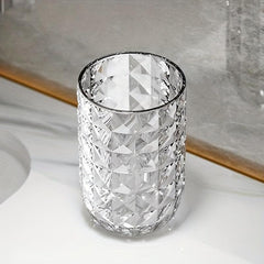Geometric Textured Mouthwash Cup Bathroom Tumbler