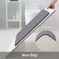 Memory Foam Bath Rug Soft Striped Bathroom Mat Absorbent Durable Decorative Pads