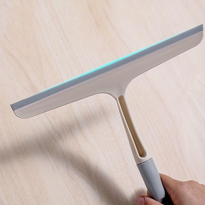 Rotating T-shaped Glass Scraper Shower Squeegee Window Cleaning Brush