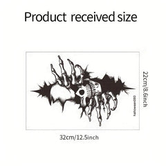 Halloween Skull Bathroom Wall Decoration Sticker Self-adhesive Toilet Lid Decor