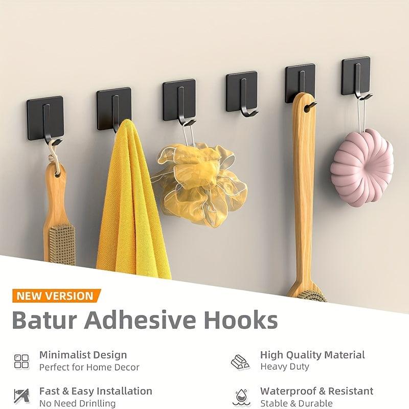 Stainless Steel Coat Hook Bathroom Punch Wall Metal Hook