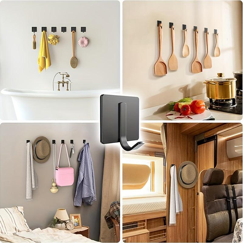Stainless Steel Coat Hook Bathroom Punch Wall Metal Hook