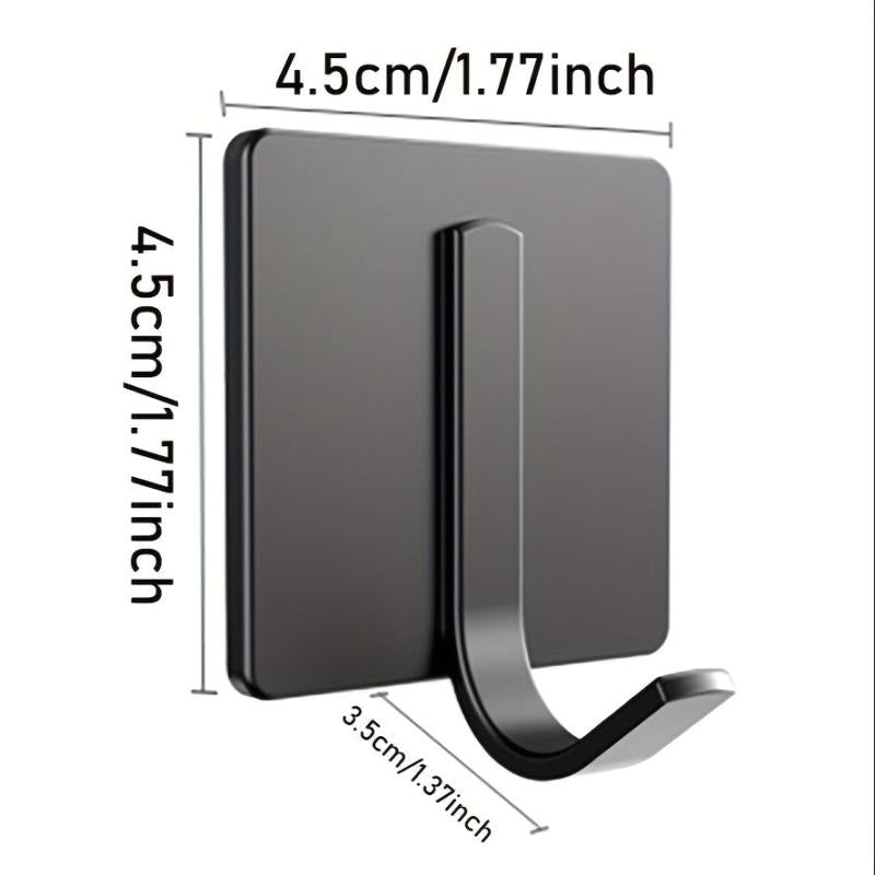 Stainless Steel Coat Hook Bathroom Punch Wall Metal Hook