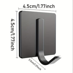 Stainless Steel Coat Hook Bathroom Punch Wall Metal Hook