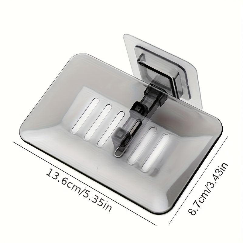 Bathroom Soap Holder Plastic Drain Soap Tray Wall Mounted Soap Dish