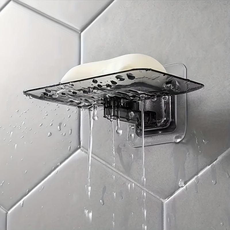 Bathroom Soap Holder Plastic Drain Soap Tray Wall Mounted Soap Dish
