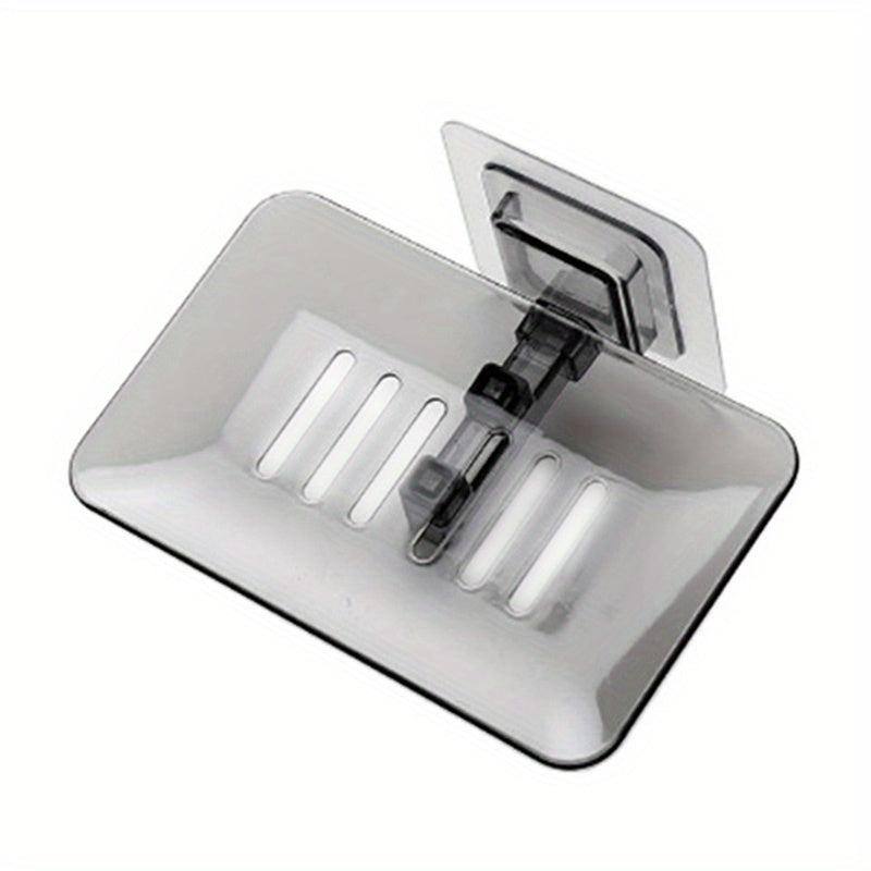 Bathroom Soap Holder Plastic Drain Soap Tray Wall Mounted Soap Dish