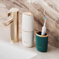 Portable Toothbrush Cup Toothpaste Storage Box for Travel