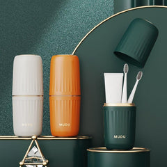 Portable Toothbrush Cup Toothpaste Storage Box for Travel