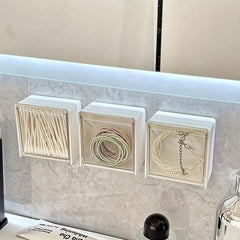 Wall Mounted Storage Box Self Adhesive for Bathroom Makeup Supplies