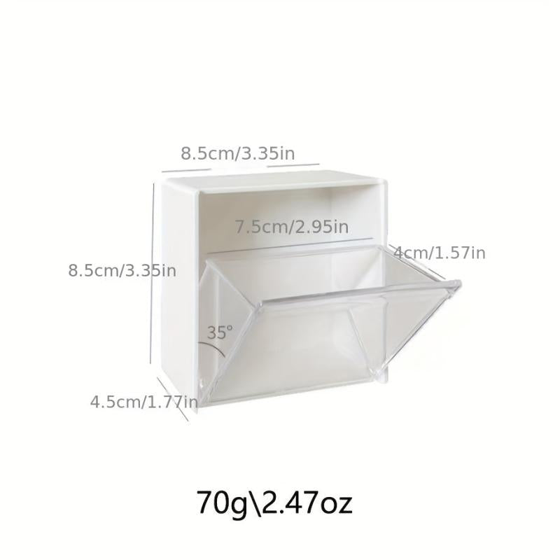 Wall Mounted Storage Box Self Adhesive for Bathroom Makeup Supplies