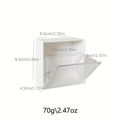 Wall Mounted Storage Box Self Adhesive for Bathroom Makeup Supplies