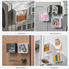 Wall Mounted Storage Box Self Adhesive for Bathroom Makeup Supplies