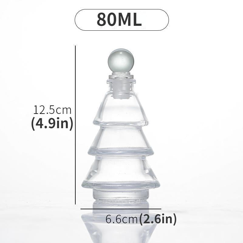 Christmas Tree Aromatherapy Bottle Empty Glass Diffuser
