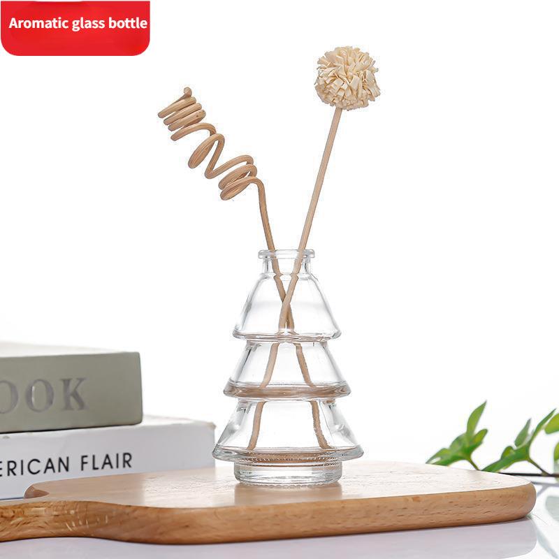 Christmas Tree Aromatherapy Bottle Empty Glass Diffuser