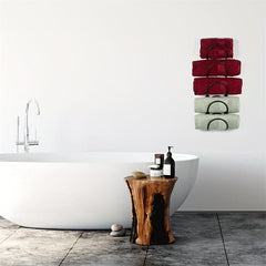 Wall Mounted Wrought Iron Towel Rack Organizer for Bathroom Accessories