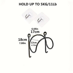 Wall Mounted Wrought Iron Towel Rack Organizer for Bathroom Accessories