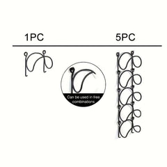 Wall Mounted Wrought Iron Towel Rack Organizer for Bathroom Accessories