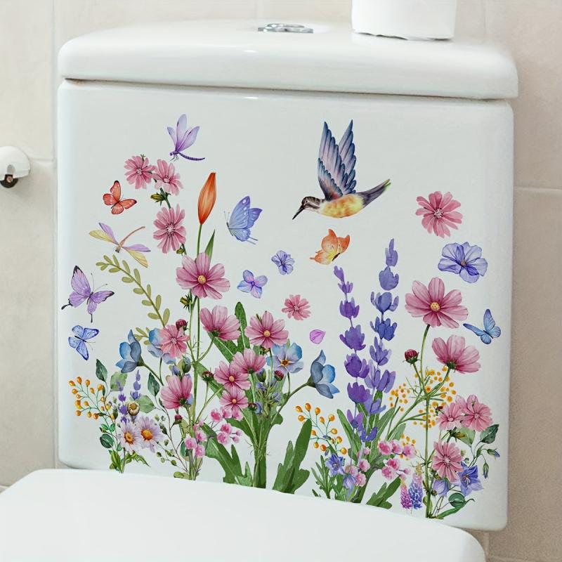 Butterfly Dragonfly Bird Flower Leaf Wall Sticker