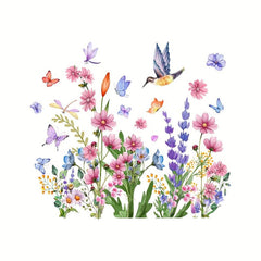 Butterfly Dragonfly Bird Flower Leaf Wall Sticker
