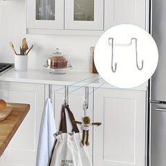 3pcs Stainless Steel Over Door Hanger Hook Heavy Duty Hanging Clothes