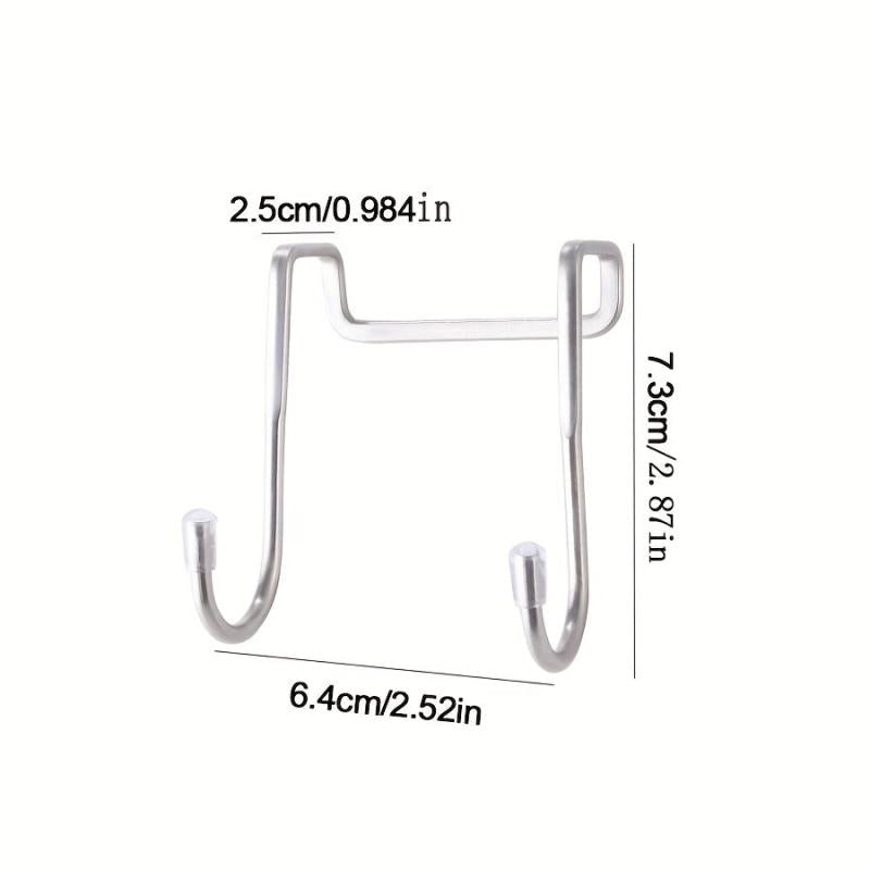 3pcs Stainless Steel Over Door Hanger Hook Heavy Duty Hanging Clothes