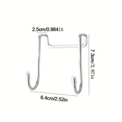 3pcs Stainless Steel Over Door Hanger Hook Heavy Duty Hanging Clothes