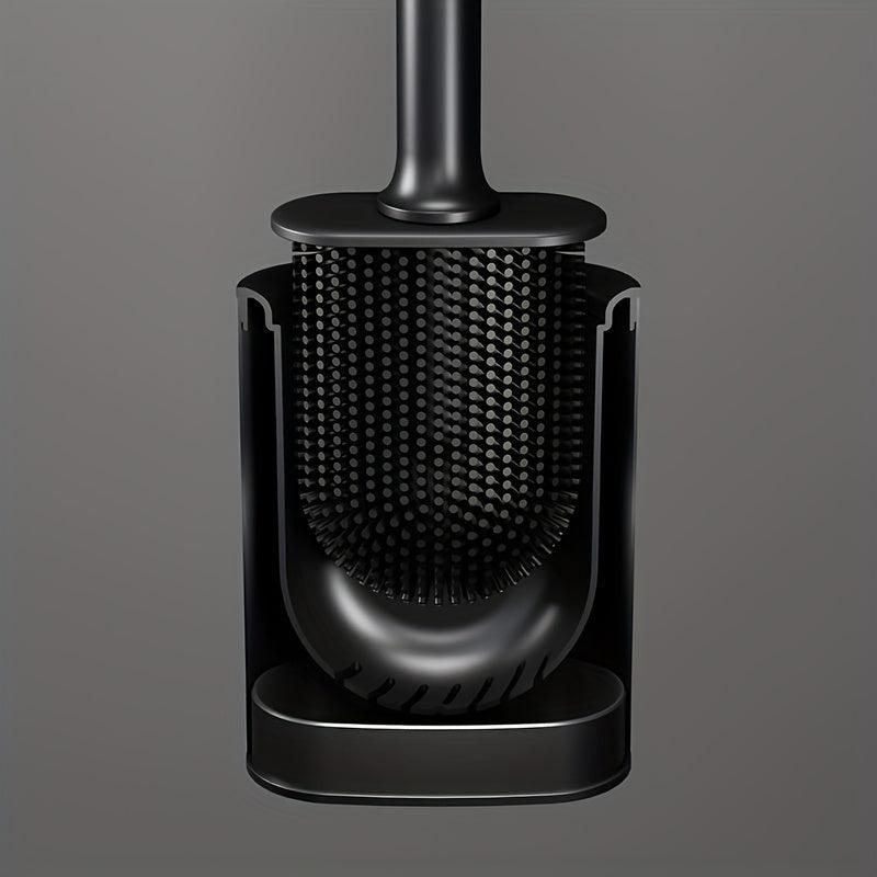 Stainless Steel Toilet Brush 360 No Dead Angle Stain Removal Leak-proof Base