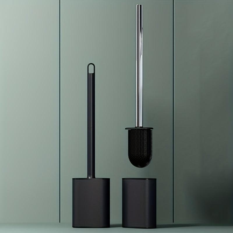 Stainless Steel Toilet Brush 360 No Dead Angle Stain Removal Leak-proof Base
