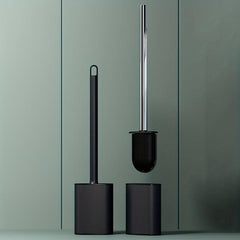 Stainless Steel Toilet Brush 360 No Dead Angle Stain Removal Leak-proof Base