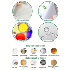 Flower Butterfly Toilet Lid Decal Self-Adhesive Sticker
