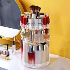 360 Degree Transparent Acrylic Makeup Rack Skin Care Cosmetic Storage Shelf