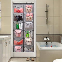 Over The Door Storage Rack Hanging Storage Organizer Storage Bag With Pockets