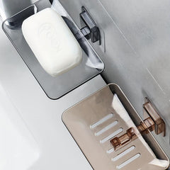 Plastic Wall Mounted Soap Holder Drain Soap Tray
