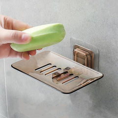 Plastic Wall Mounted Soap Holder Drain Soap Tray