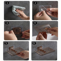 Plastic Wall Mounted Soap Holder Drain Soap Tray